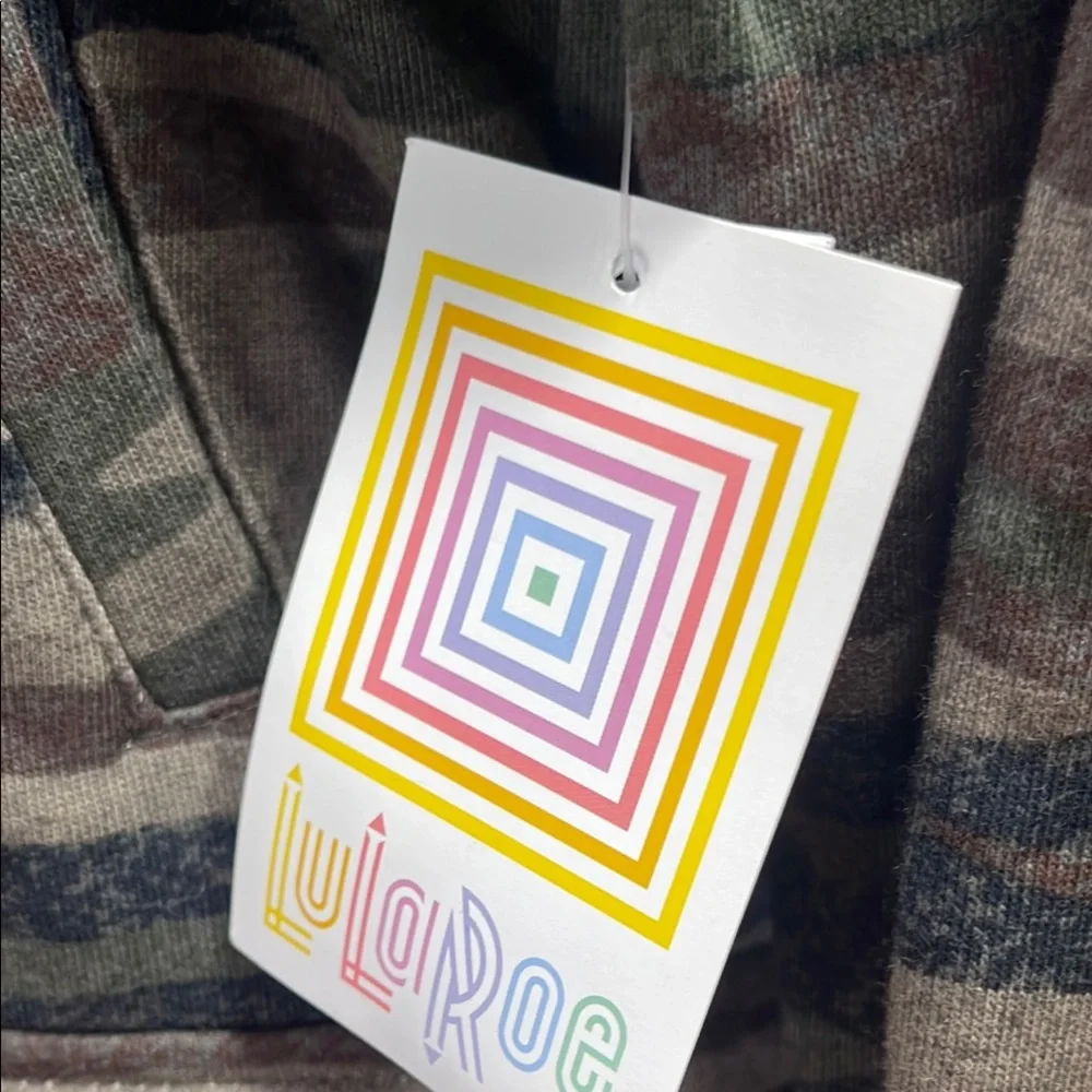 LuLaRoe Camouflage Cropped Moto Jacket Sz L